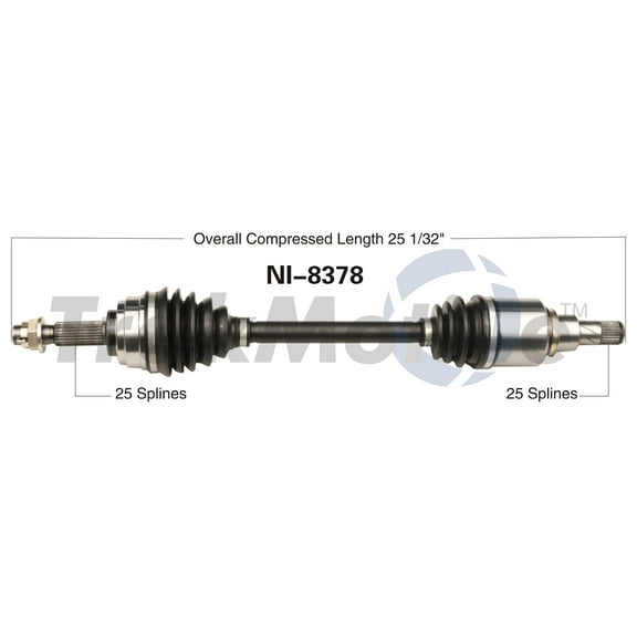 CV Axle Shaft Fits select: 2012-2019 NISSAN VERSA, 2014-2019 NISSAN VERSA NOTE