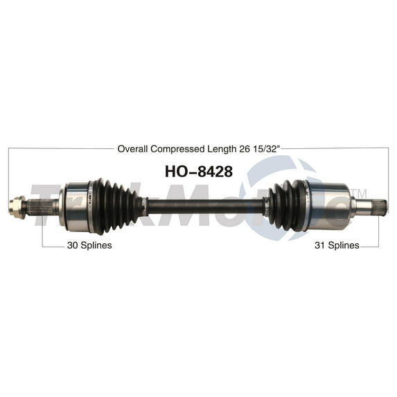 CV Axle Shaft Fits select: 2013-2014,2017 HONDA ACCORD
