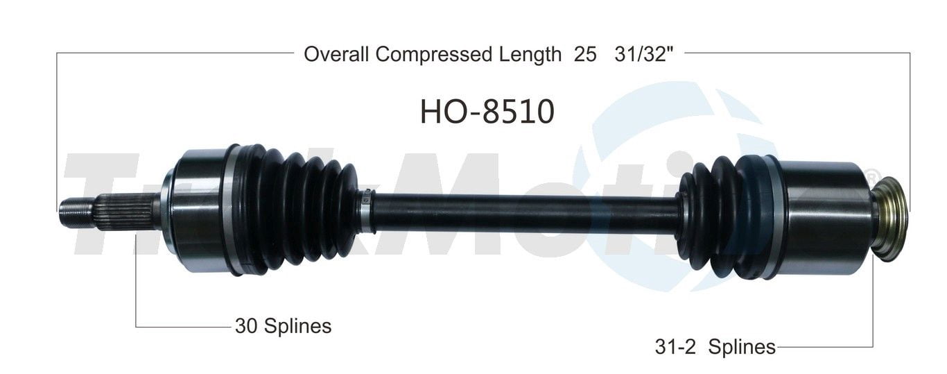CV Axle Shaft Fits select: 2013-2015 HONDA CROSSTOUR
