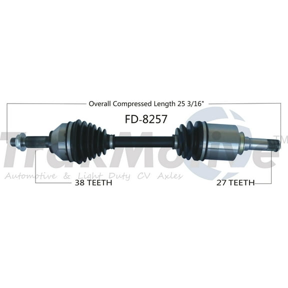 CV Axle Shaft Fits select: 2013-2019 FORD TAURUS, 2013-2019 FORD FLEX