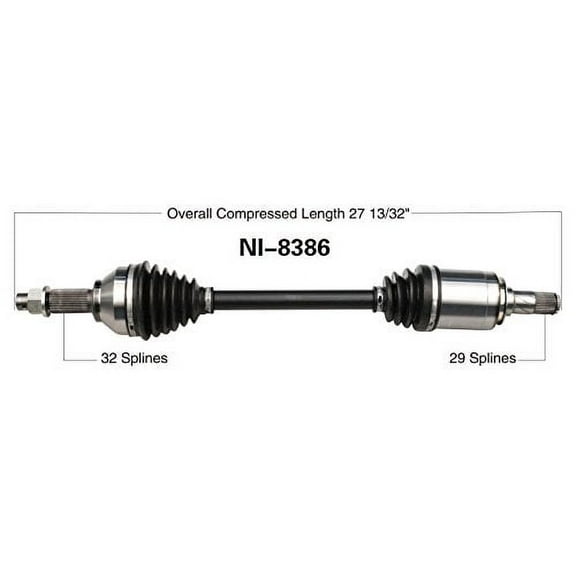 CV Axle Shaft Fits select: 2013-2020 NISSAN PATHFINDER, 2014-2020 INFINITI QX60