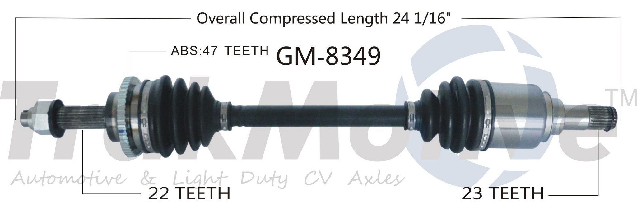 CV Axle Shaft Fits select: 2013 CHEVROLET SPARK - Walmart.com