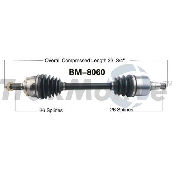CV Axle Shaft Fits select: 2013 MINI COOPER ROADSTER, 2007-2008 MINI COOPER