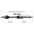 thumbnail image 1 of CV Axle Shaft Fits select: 2013 MINI COOPER ROADSTER, 2007-2008 MINI COOPER, 1 of 4