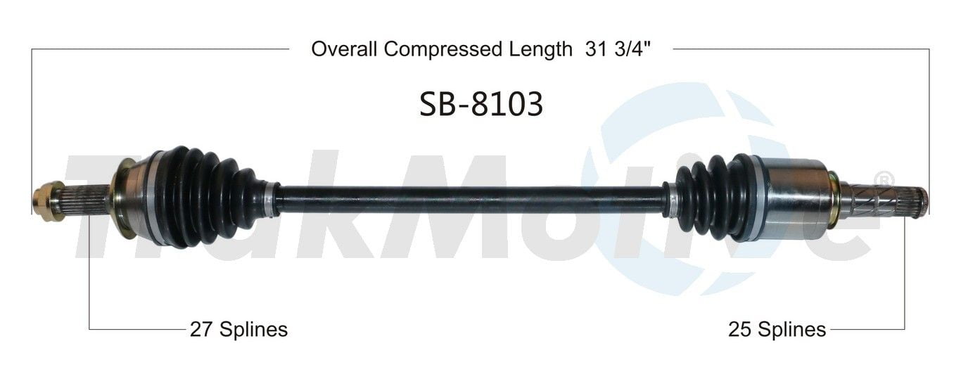 CV Axle Shaft Fits select: 2014-2018 SUBARU FORESTER