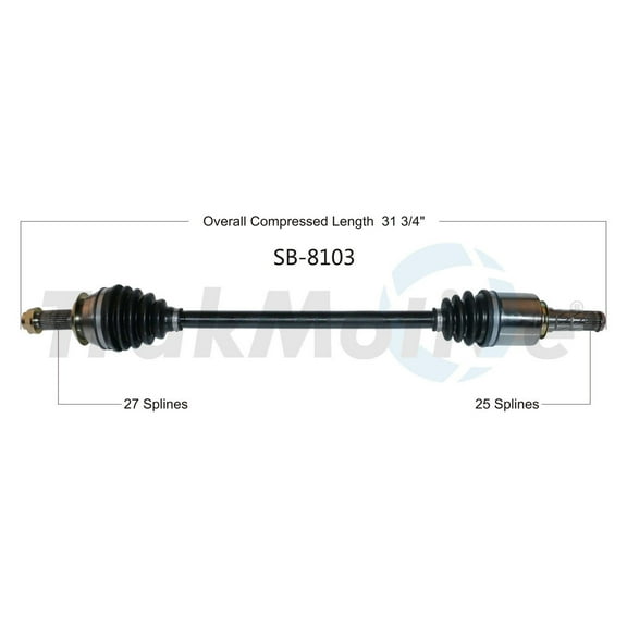 CV Axle Shaft Fits select: 2014-2018 SUBARU FORESTER