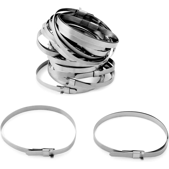 CV Boot Clamp, 20 Pack 304 Stainless Steel Universal Adjustable Drive Shaft CV Guide Clamp, 1.8" - 3.2", 1.8" - 5.6"