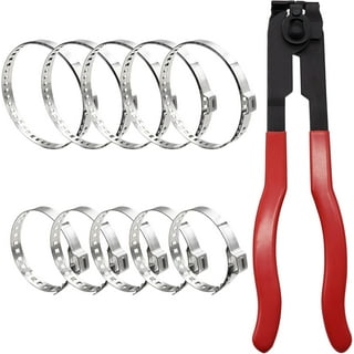 Car Drive Shaft Axle Boot CV Joint Boot Clamps Adjustable Stainless Steel Clip E - Foto 7