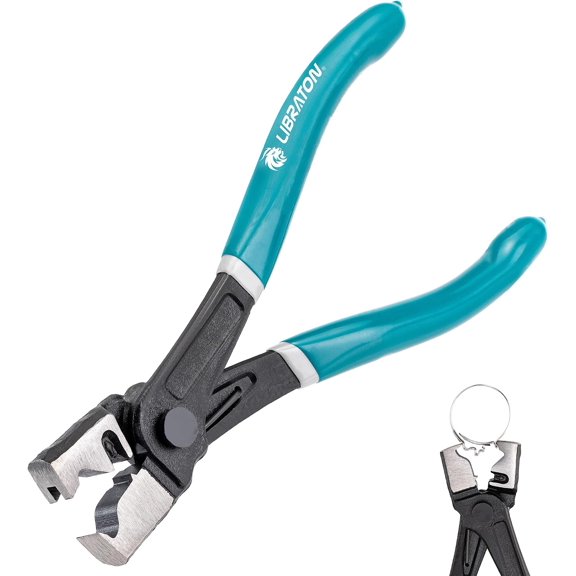 CV Boot Clamp Pliers, Clic & Clic-R Hose Clamp Pliers, 7 Inches Heavy Duty Clamp Tool with Spring-Loaded for Quick Removal & Installation, Clic-R Collar Tool for Car Auto Maintenance