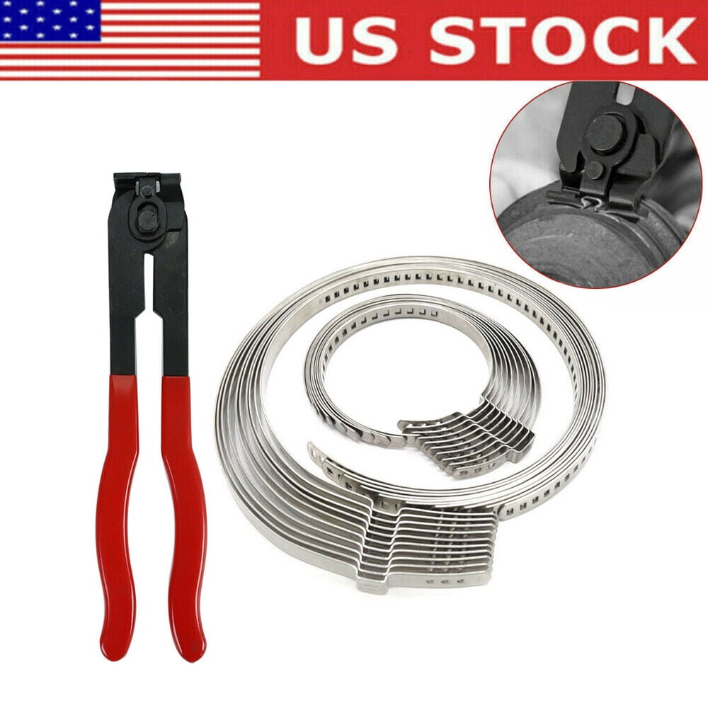 CV Joint Axle Boot Clamp Pliers Tool w/20 Crimp Bands Replace For Auto / ATV US