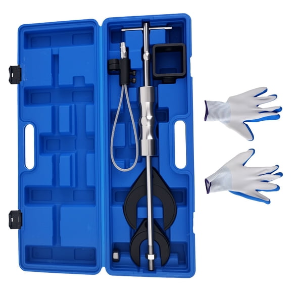 CV Joint Removal Tool Kit with 4lb Slide Hammer, 48mm & 63mm CV Joint Fork and 89mm Outer Adapter, 45# Carbon Steel Axle Puller for Drivetrain Maintenance, SKU 15075553