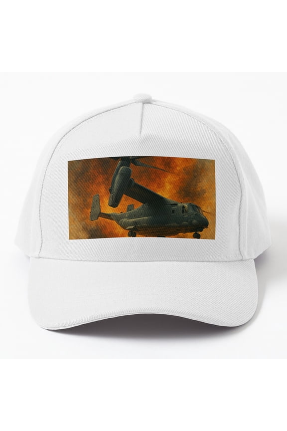 CV22 Osprey Baseball Hat, Military Tiltrotor Aviation Graphic Design, Classic Service Cap