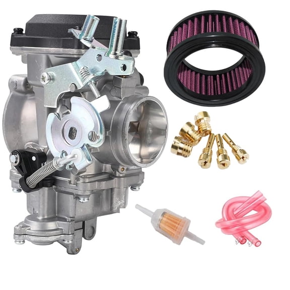 CV40 Carburetor & Air Cleaner Compatible with Harley Davidson Sportster 883 1200 XL883 XLH120 Touring Softail Dyna FXR CV 40MM Carburetor 27421-99A, 27498-96