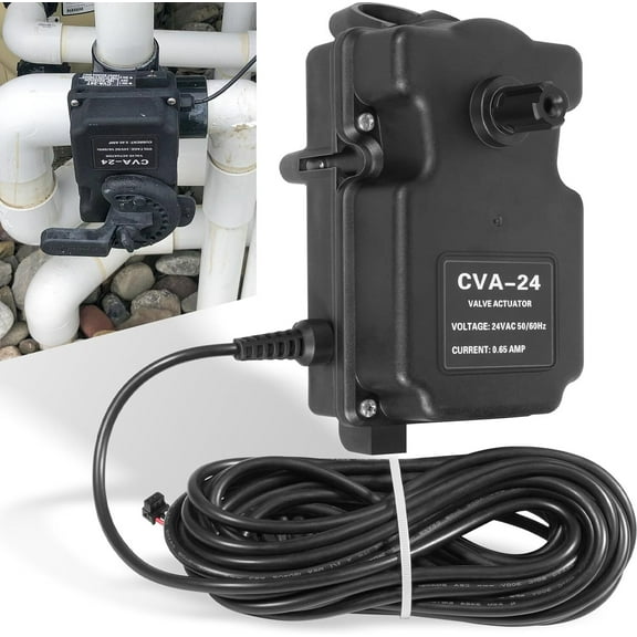 CVA-24T Valve Actuator 24 VAC 180 Degree 25 Ft Cable, 3 Port,for Pentair 263045