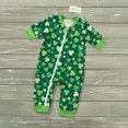 thumbnail image 1 of CVA Products Boys Infant Romper Shamrock Shenanigans, 1 of 2