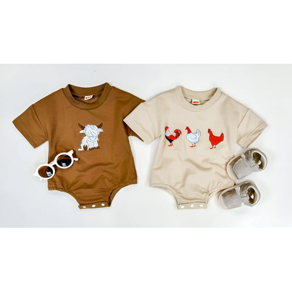 CVA Products Boys Infant Romper Summer Yak