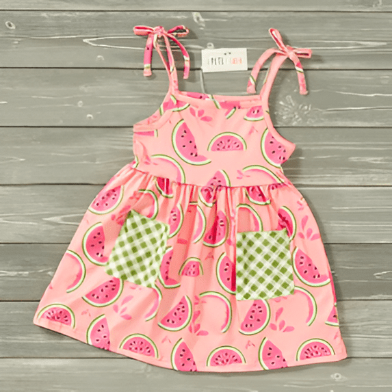 CVA Products Girl Summer Dress Watermelon Picnic