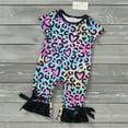 thumbnail image 1 of CVA Products Girls Spring Infant Romper Leopard Love, 1 of 2