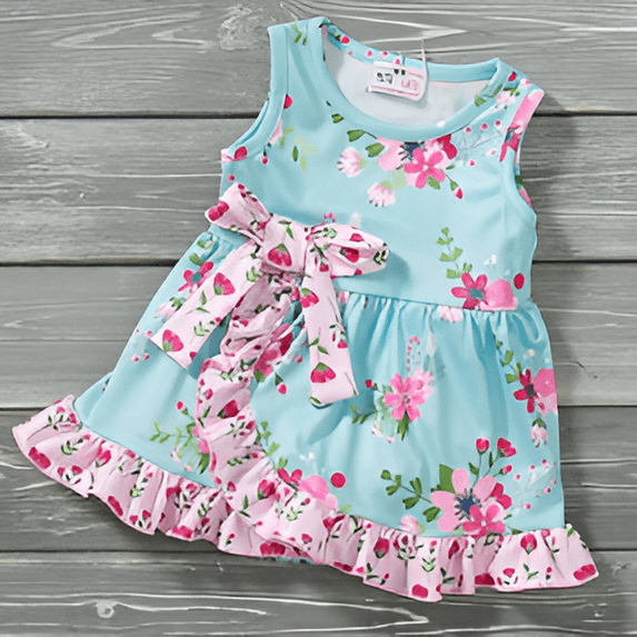 CVA Products Girls Spring Infant Romper Vintage Floral