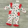 thumbnail image 1 of CVA Products Girls Winter Infant Romper Holiday Deer, 1 of 2