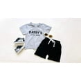 thumbnail image 1 of CVA Products Toddlers Boys Loungewear Summer Set Mama's Boy White/Brown, 1 of 2