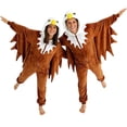 thumbnail image 1 of CVBCOS Adult Bald Eagle Halloween Unisex Costume Onesie Pajamas-Plush One Piece Cosplay Suit for Women and Men, 1 of 7