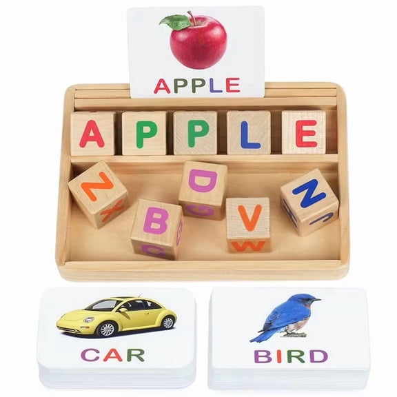 CVC Word Builder Flash Cards Interactive Phonics Spelling Game for Kids 3-6