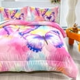 thumbnail image 1 of CVHOUSE Butterfly Twin Comforter Set for Girls Teens.Butterfly Twin Bedding Set Butterflies Bedspread Butterfly Duvet Butterfly Bed Set Butterflies Quilt Set 3 Pcs 1 Comforter and 2 Pillowcases, 1 of 6