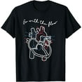 thumbnail image 1 of CVICU Cardiac Nurse Anatomy Cardiology Human Heart Flow T-Shirt, 1 of 4