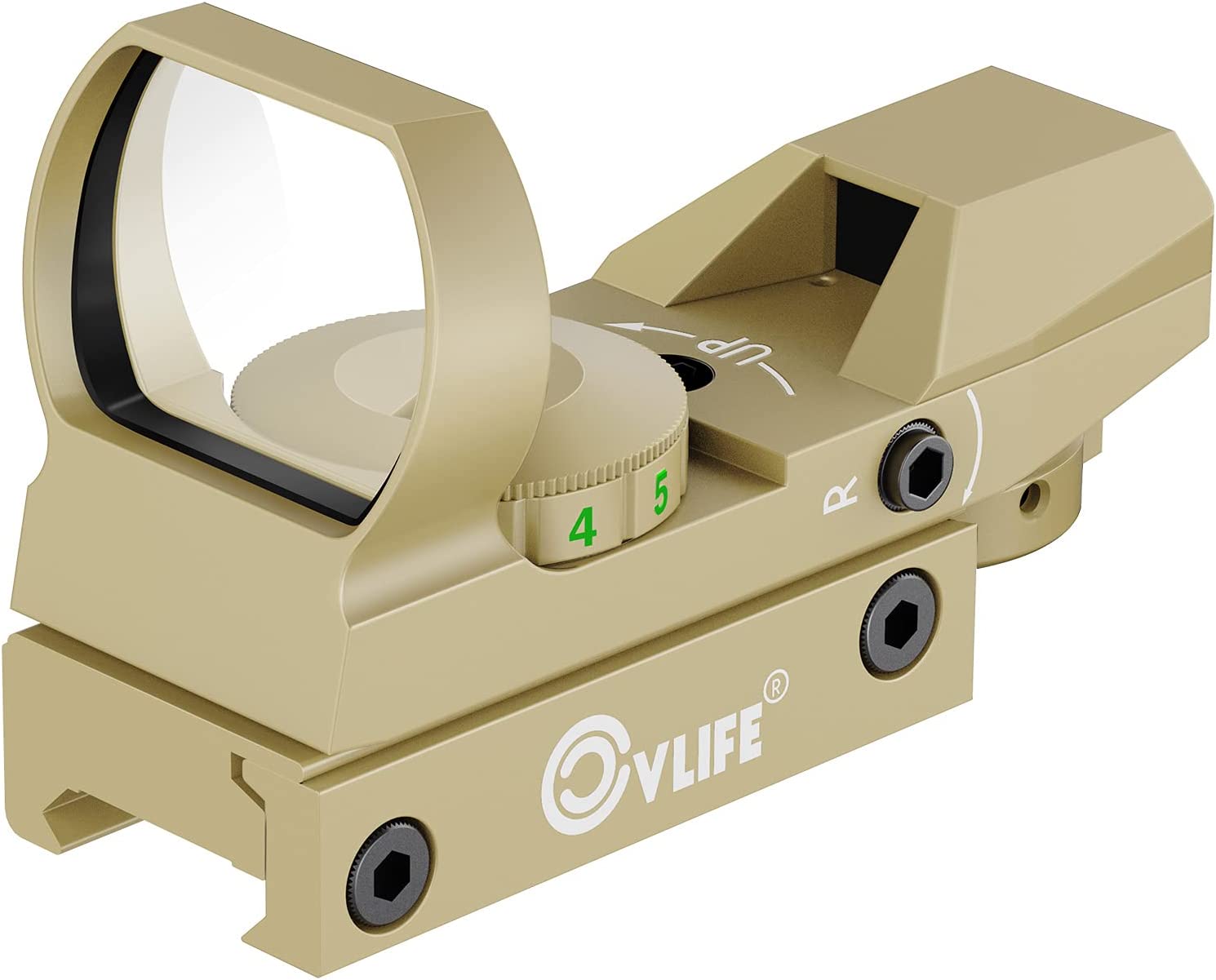 CVLIFE 1X22X33 Red Green Dot Gun Sight Scope Reflex Sight with 20mm