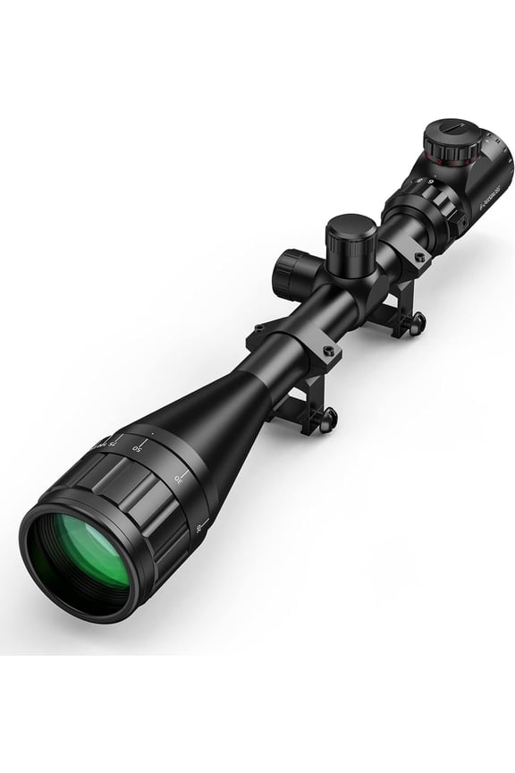 6-24x50 AO Long Range Scope for Hunting, with Rings