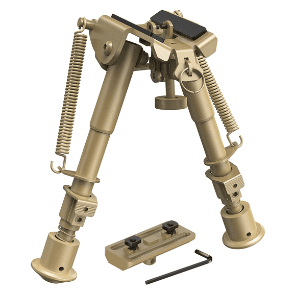 CVLIFE 6-9 Inches Bipod with Adapter for M-Rail