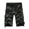 thumbnail image 1 of CVLIFE Mens Vintage Cargo Shorts Solid Multi Pocket Loose Relaxed Fit Hiking Shorts Chic Camouflage Outdoor Camping Shorts, 1 of 8