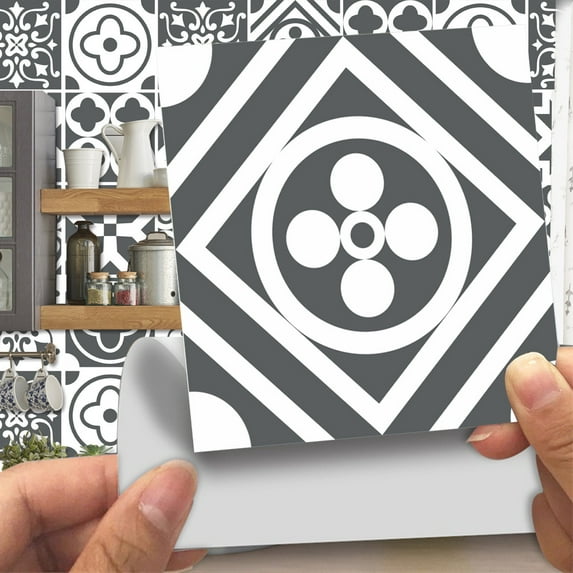 CVLIFE Peel and Stick Self-Adhesive Removable Wall Stickers Vinyl Tile Backsplash Kitchen Bathroom Stickers Home Wall Decoration