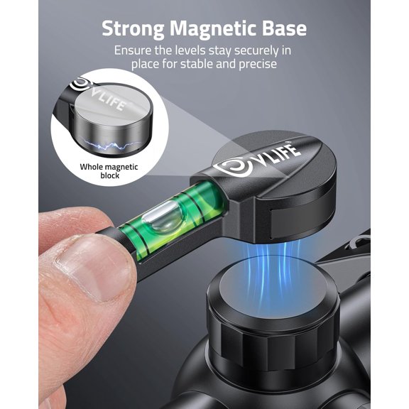CVLIFE Scope Level Scope Leveling Kit with Magnetic Bases High Visibility Bubble Level with Strong Metal Structure for Optics Accessories Leveling System$$Other
