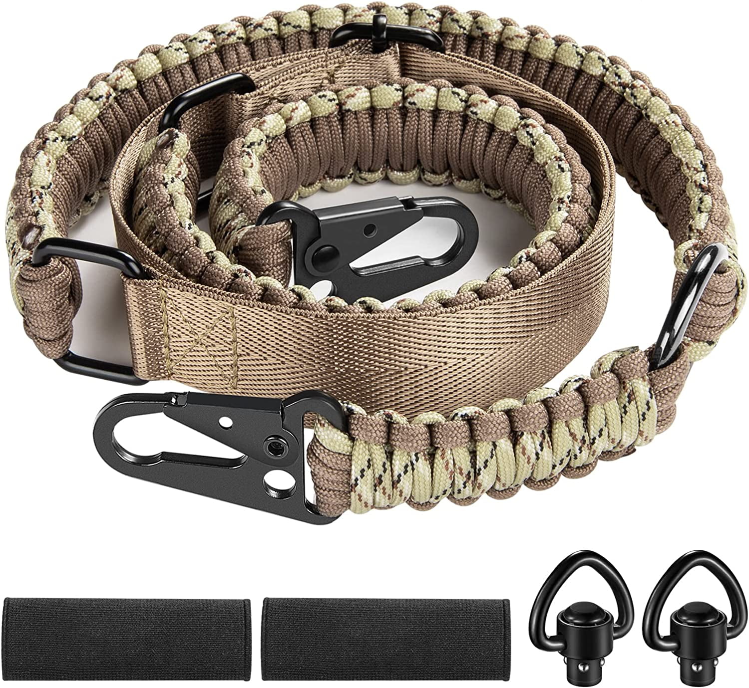 CVLIFE Two Point Slings 550 Paracord Adjustable Strap with Metal Hook