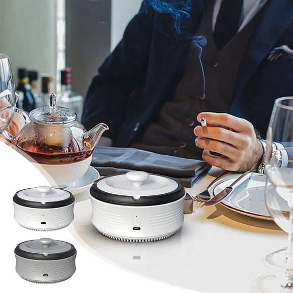 CVLNCYCLING 2 in 1 Portable Ashtray Purifier, Smart Clean for Home Office Car, Multifunctional Smokers