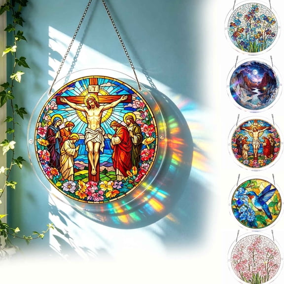 CVLNCYCLING Acrylic Suncatcher Puzzle, Emerald Flame Hummingbird, Window Suncatcher Acrylic Puzzle, DIY SunCatchers Puzzles Window Hanging