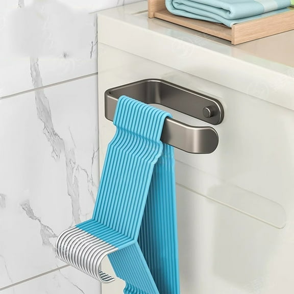 CVLNCYCLING Bathroom Balcony Wall Drying Rack, No Punching Hooks Wall Mounted Sorting Rack, Space Saving Clothes Hanger, Durable and Strong Closet Organizers for Home