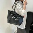 thumbnail image 1 of CVLNCYCLING Big Bow Design Women's Tote Bag, Large Capacity Shoulder Handbag, Premium Textured Purse, Fashionable Practical Everyday Bag, Mother's Day Gift for Mom, 1 of 1