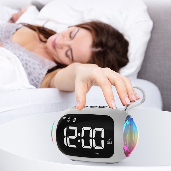 CVLNCYCLING Bluetooth Audio Cloth Speaker, Mini Stereo Portable Outdoor, Long Battery Life Low Frequency, with Alarm Clock