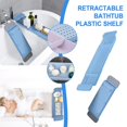 thumbnail image 1 of CVLNCYCLING Clearance Expandable Bathtub Storage Rack Tub Stand Tray Table Bathroom Storage Bag Stand, 1 of 5