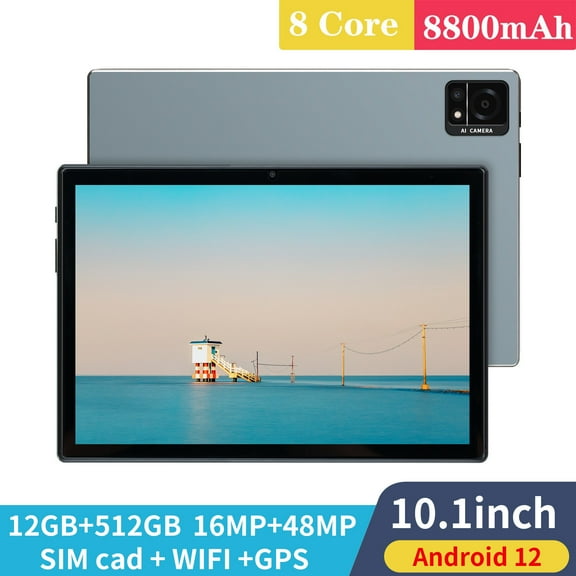 CVLNCYCLING Clearance Kids Tablets Ages 6-12,10.1 Inch Tablet Android Quad-core 4+32G Front And Rear Double Camera Support Double Card Learning Game Business Foreign Trade Tablet