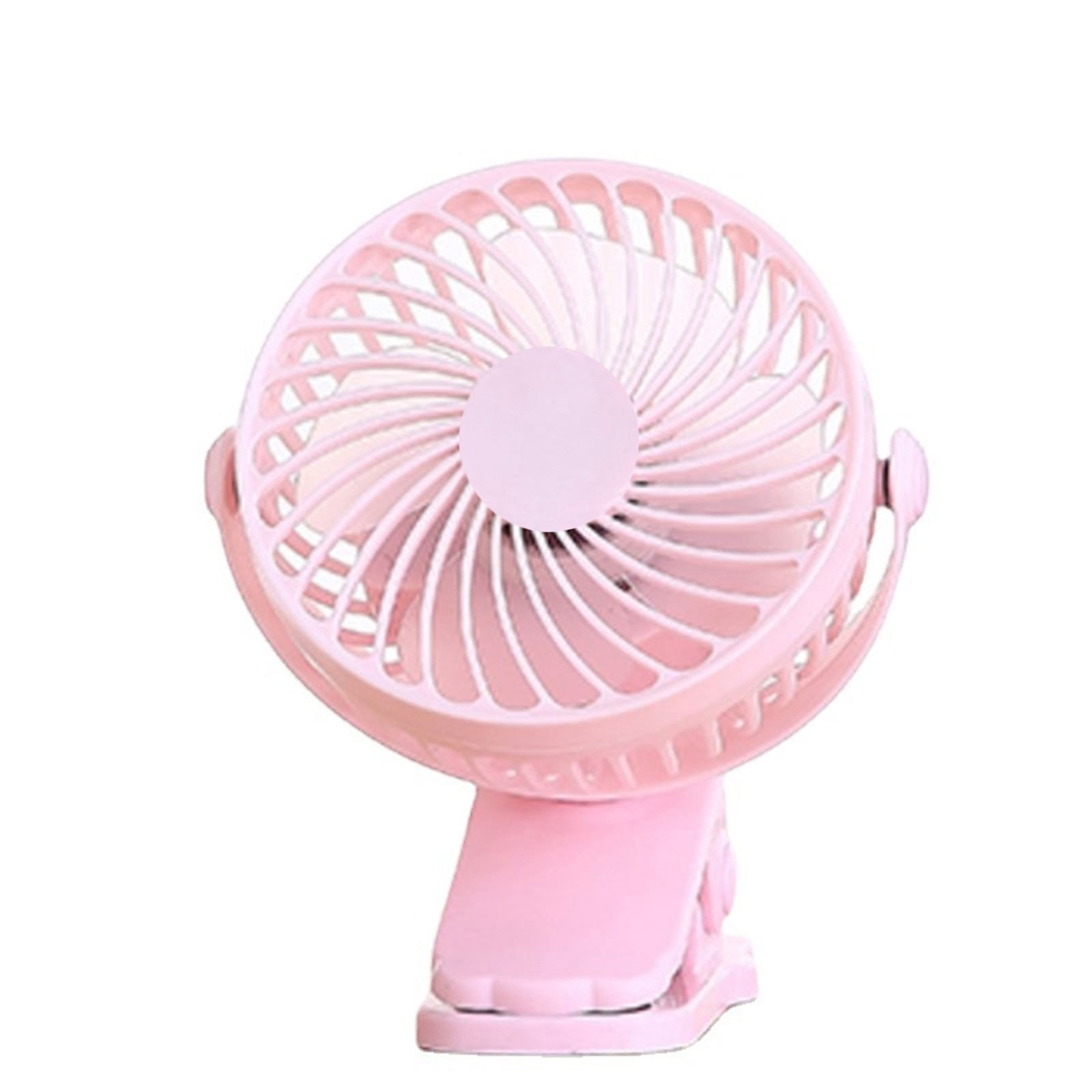CVLNCYCLING Clearance Portable Desk Fan Rechargeable,Usb Battery Operated Charging Personal Fans,6 Inch Small Clip Fan with 3 Speeds Mute Clip Fan for Home Office Bedroom