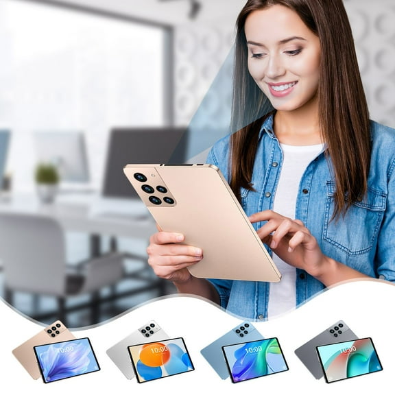 CVLNCYCLING Clearance Tablets On Sale Clearance,8-inch High-definition Eye Protection Screen 2+16GB Tablet Android 10.0 Card Standby Support 128GB