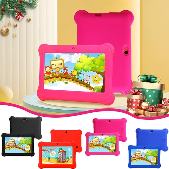 CVLNCYCLING Clearance Tablets On Sale Clearance,7-inch Children's Tablet Computer Android Tablets Children's Early Education Learning Machine Parent-child Gift Machine Christmas Gift Built-in Cameras