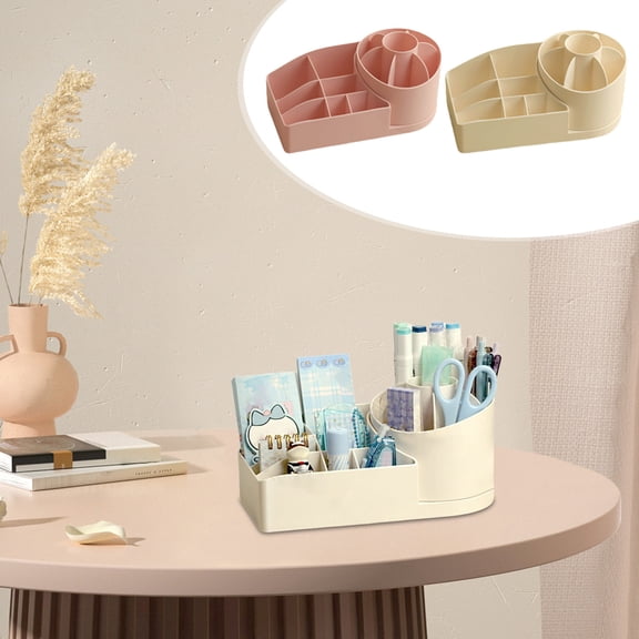 CVLNCYCLING Desktop Organizers, Rotating Desk Storage Box,Clear Storage Box,for Living Room Bedroom