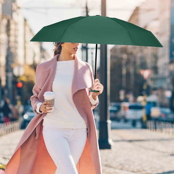 CVLNCYCLING Folding Small Sun Umbrella, Automatic Umbrellas for Rain, Automatic Folding Rain Umbrella, Strong UV for Protection, Folding Small Sun Umbrella for Car, Walking
