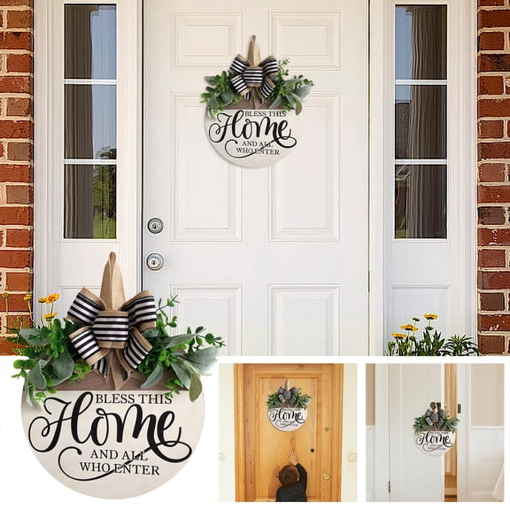 CVLNCYCLING Funny Front Door Logo, Hanger Wreath Decoration, Home Entryway, Lightweight, Gift, for Everyday Use