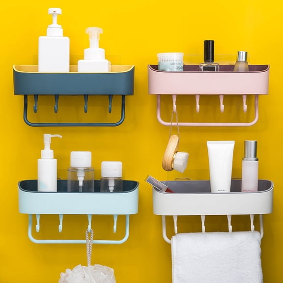 CVLNCYCLING Hanging Shower Caddy with Shelves and Soap Tray,Organizer Bathroom Shower Shelves,Wall Mounted Kitchen Bathroom Storage Rack Shelf